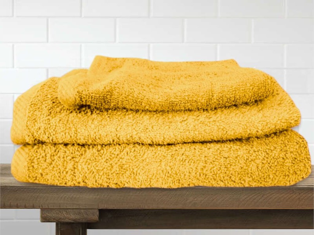 Σετ Πετσέτες Μπάνιου Βαμβακερές Κίτρινο Γαρύφαλλο | Γαρύφαλλο - Λευκά Είδη